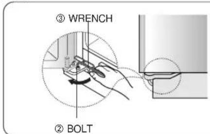 SAMSUNG RS21WCSW - Making small adjustments between doors. - 7