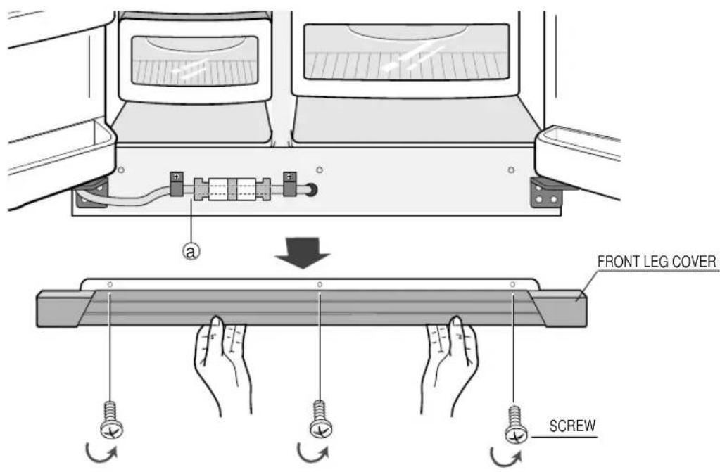 SAMSUNG RS21WCSW - Removing the Front Leg Cover (Optional) - 1