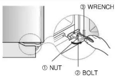 SAMSUNG RS21WCSW - Making small adjustments between doors. - 5