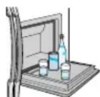 SAMSUNG RS21WCSW - When the door is opened, it can be used as a tray to support items, such as beverage bottles and glasses. - 2