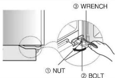 SAMSUNG RS21WCSW - Making small adjustments between doors. - 10