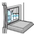 SAMSUNG RS21WCSW - When the door is opened, it can be used as a tray to support items, such as beverage bottles and glasses. - 1