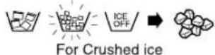 SAMSUNG RS21WCSW - Press the Ice Type button to select the type of ice: - 2
