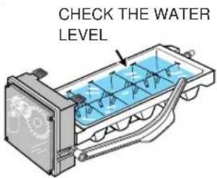 SAMSUNG RS21WCSW - Check the amount of water supplied to the ice tray. - 2