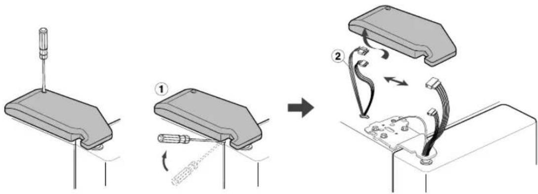 SAMSUNG RS21WCSW - Removing the Freezer Door - 1