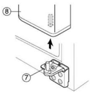 SAMSUNG RS21WCSW - Removing the Refrigerator Door - 3