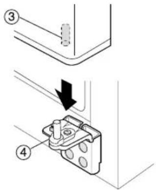 SAMSUNG RS21WCSW - Reattaching the Refrigerator Door - 2