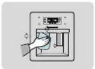 SAMSUNG RS21JCSV - Ice and water dispenser and drainage grid (optional) - 1