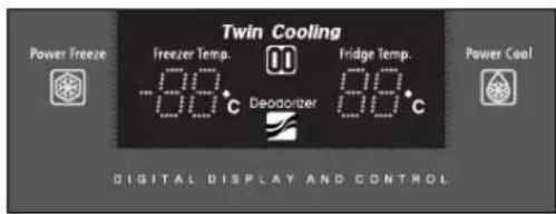 SAMSUNG RS21JCSV - DIGITAL PANEL - 1