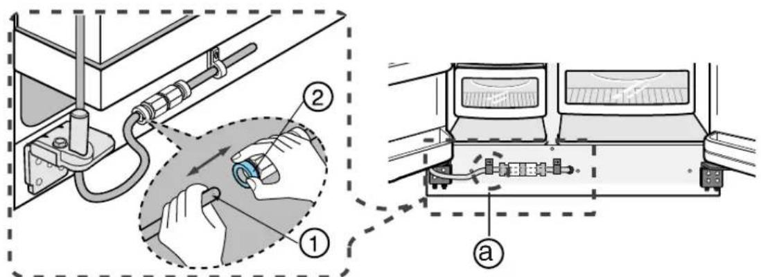 SAMSUNG RS21JCSV - Separating the water supply line from the refrigerator (Optional) - 1