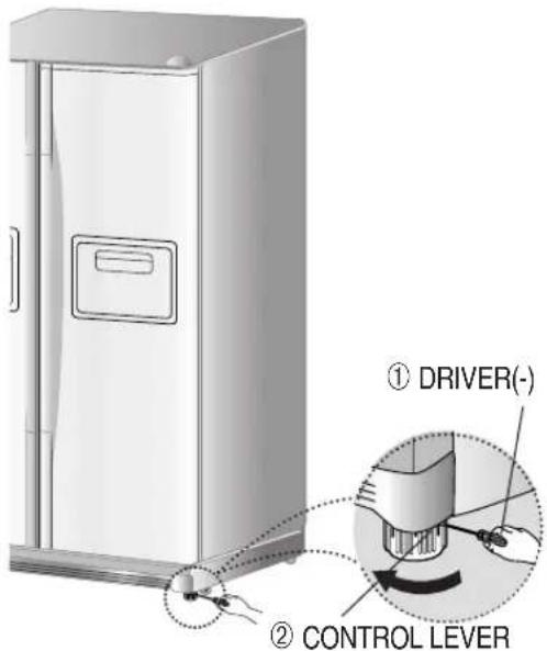 SAMSUNG RS21JCSV - The doors will be uneven if the refrigerator is not level. - 4