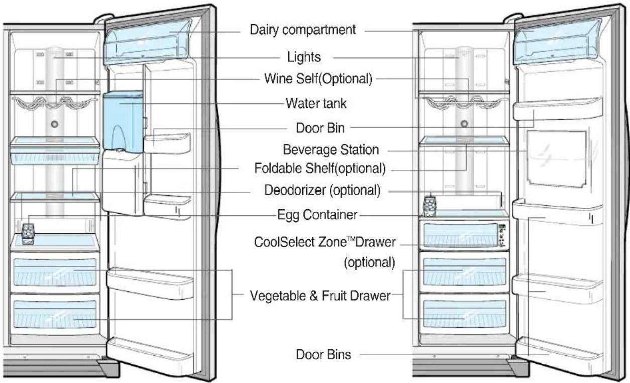 SAMSUNG RS21JCSV - SHELVES AND BINS - 4