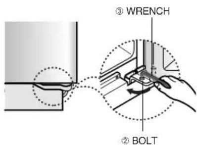 SAMSUNG RS21JCSV - Making small adjustments between doors. - 5
