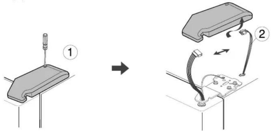 SAMSUNG RS21JCSV - Removing the Refrigerator Door - 1