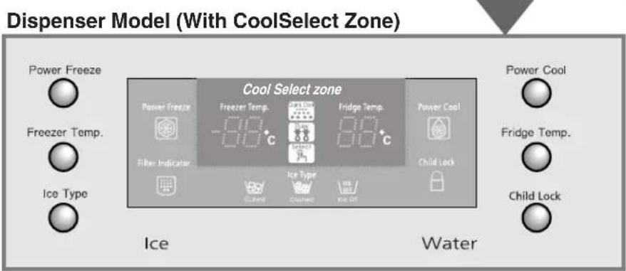 SAMSUNG RS21JCSV - CONTROL PANEL - 3
