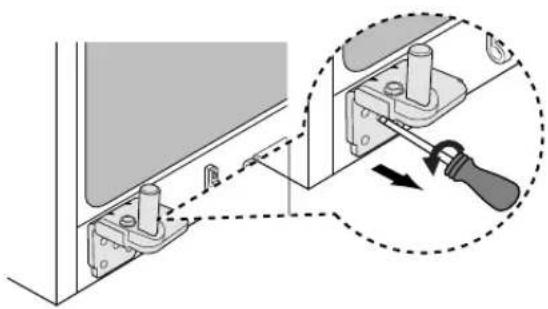 SAMSUNG RS21JCSV - Reattaching the Freezer Door - 1