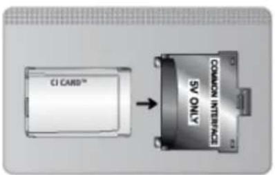 SAMSUNG UE32F6890SS - To connect the CI CARD Adapter, follow these steps: - 2