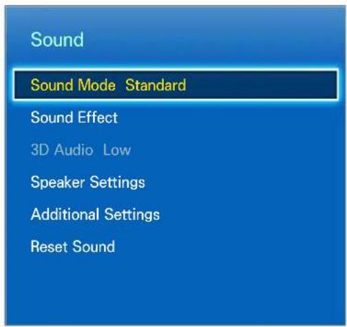 SAMSUNG UE32F6890SS - Basic Sound Settings - 1