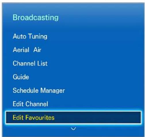 SAMSUNG UE32F6890SS - Favourites Channels - 1