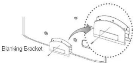 SAMSUNG UE32C6505UK - Assembling the Blanking Bracket - 1