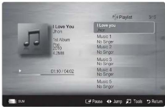 SAMSUNG UE32C6505UK - Playing Music - 1