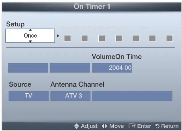 SAMSUNG UE22D5000NH - □Setting the On / Off Timer - 1