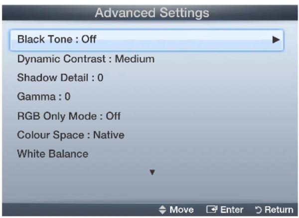 SAMSUNG UE22D5000NH - ■ Advanced Settings - 3