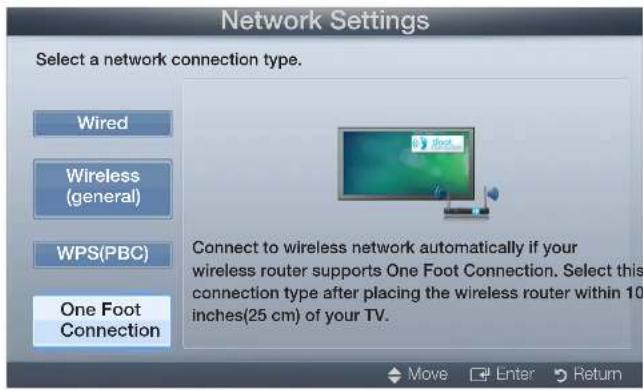 SAMSUNG UE22D5000NH - How to set up using One Foot Connection - 2