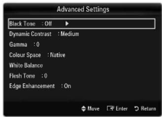 SAMSUNG UE40B8090XW - xvYCC → Off / On - 1