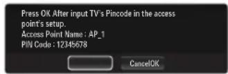 SAMSUNG UE40B8090XW - Connecting WPS (Wi-Fi Protected Setup) - 3