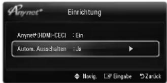 SAMSUNG UE40B8090XW - ■ Autom. Ausschalten → Nein / Ja - 3