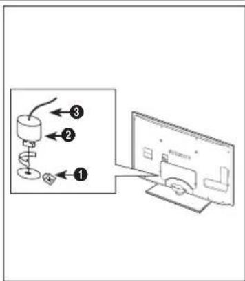 SAMSUNG UE40B8090XW - Kensington-Schloss als Diebstahlsicherung - 1