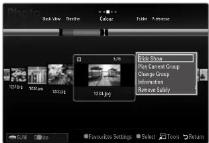 SAMSUNG UE40B8090XW - ☐ Change Group (When the Sort key is the Colour) - 1