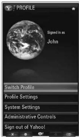 SAMSUNG UE40B8090XW - Using the Profile Widget - 1