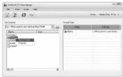 SAMSUNG UE40B8090XW - Sharing a Folder - 2