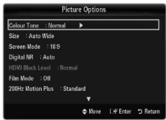 SAMSUNG UE40B8090XW - Size - 1