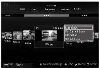 SAMSUNG UE40B8090XW - Viewing a Slide Show - 1
