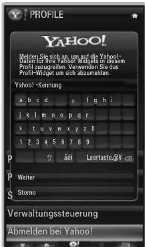 SAMSUNG UE40B8090XW - Verwenden des Profil-Widget - 5