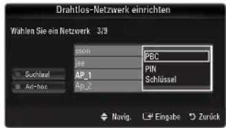 SAMSUNG UE40B8090XW - Verbinden mit WPS (Wi-Fi Protected Setup) - 1