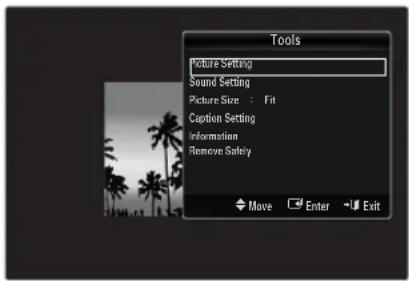 SAMSUNG UE40B8090XW - Movie Play Option Menu - 1