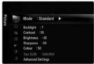 SAMSUNG UE40B8090XW - ☐ Operation the OSD (On Screen Display) - 2