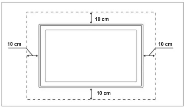 SAMSUNG UE40B8090XW - When installing the product with a stand When installing the product with a wall-mount - 2