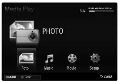 SAMSUNG UE40B8090XW - Starten des Modus Media Play (USB &amp; DLNA). - 1