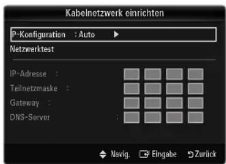 SAMSUNG UE40B8090XW - Kabelnetzwerk einrichten-Auto - 1