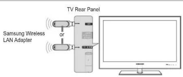 SAMSUNG UE40B8090XW - Connecting to the Home Network Centre - 1