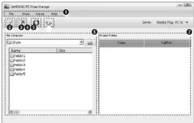 SAMSUNG UE40B8090XW - Layout des Programmfensters - 1