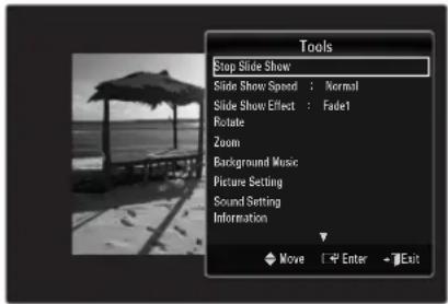 SAMSUNG UE40B8090XW - ☐ Slide Show Speed → Slow / Normal / Fast - 1