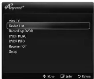 SAMSUNG UE40B7090WW - Switching between Anynet+ Devices - 1