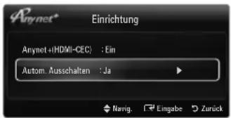 SAMSUNG UE40B7090WW - ■ Autom. Ausschalten → Nein / Ja - 3