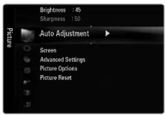 SAMSUNG UE40B7090WW - □ Auto Adjustment - 1